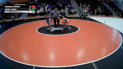 70 lbs Round 2 - Jeremiah Mendez, All American vs Grady Landis, Burrell