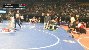 144 Class 1 lbs 1st Place Match - Drake Coots, Lathrop vs Eli Sperry, Gallatin