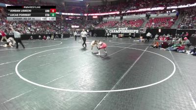 132 lbs Champ. Rd Of 16 - Lucas Forrest, Stratford vs Jordan Lisiecki, Lomira