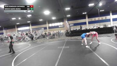 126 lbs Consi Of 16 #1 - Elias Gonzales-Castaneda, Funk Lab vs Brock Santa Maria, Chain Wr Ac