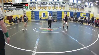 165 lbs Quarterfinals (8 Team) - Braxton Gerber, George Jenkins vs Aiden Carter, Palmetto