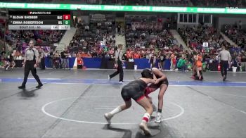 95 lbs Champ. Round 1 - Emma Robertson, Wildcat vs Sloan Shober, MAC