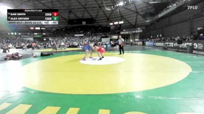 Boys 1A 215 lbs Cons. Round 2 - Alex Dryden, Elma vs Sam Smith, Castle Rock