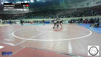 120 lbs Round Of 32 - Addison Willis, Wagoner vs Iris Cisneros, Skiatook Youth Wrestling