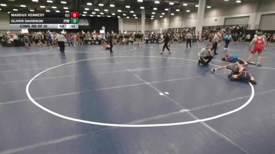 96 lbs Cons. Rd Of 32 - Maddux Kennedy, Illinois vs Oliver Davidson, Jack Pine Savage Wrestling