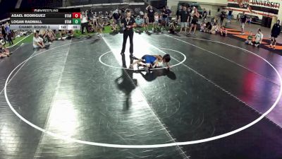 44.5-47.2 lbs Champ. Round 3 - Logan Radmall, Utah vs Asael Rodriguez, Utah