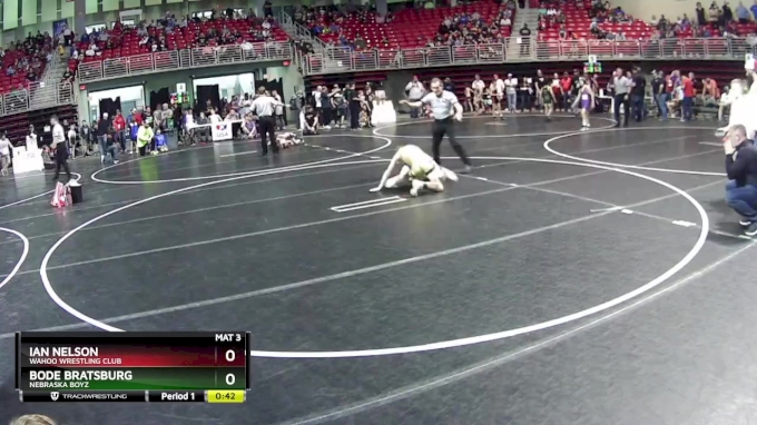 95 lbs Quarterfinal - Ian Nelson, Wahoo Wrestling Club vs Bode ...