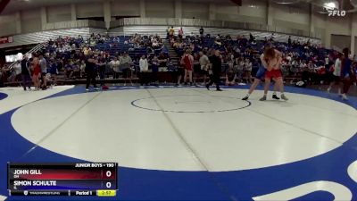 190 lbs Cons. Round 2 - John Gill, OH vs Simon Schulte, IL