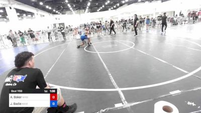 156 lbs Semifinal - Aiden Baker, Nyssa Mat Club vs Javon Badie, Madera Grapplers WC