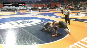 3A 165 lbs Quarterfinal - Max Herman, New Lenox (Lincoln-Way West) vs Bruno Cassioppi, Rockton (Hononegah)