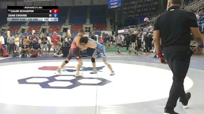132 lbs Cons. Rd Of 16 - Caleb Schaefer, Indiana vs Zane Crouse, Pennsylvania