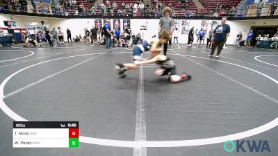 60 lbs Quarterfinal - Tucker Moss, RWC vs Waylon Perez, Marlow Outlaws