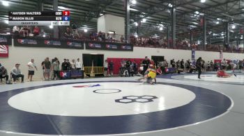 92 kg Quarters - Hayden Walters, Cliff Keen Wrestling Club vs Mason Ellis, NLWC/TMWC