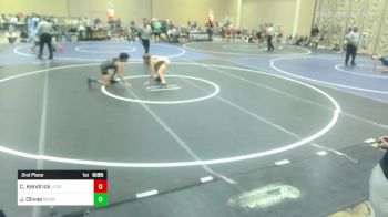 95 lbs 2nd Place - Carter Kendrick, Legends Of Gold SD vs Jay Olivas, Redwave Wrestling