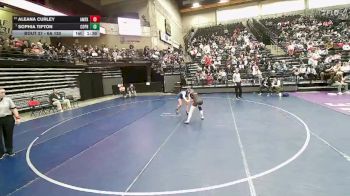6A 130 lbs Champ. Round 1 - Sophia Tipton, Copper Hills vs Aleana Curley, American Fork