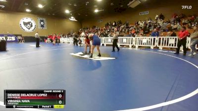 190 lbs Quarterfinal - Virginia Nava, Firebaugh vs Denisse DeLaCruz Lopez, Paso Robles