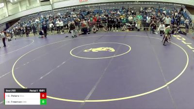 10U Boys - 71 lbs Cons. Round 2 - Cashton Peters, Derby City Legends - LLC vs Hank Freeman, Contenders Wrestling Academy