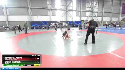 56 lbs Quarterfinal - Saber Paddock, NWWC vs Jeffery LaPorte, Spartan Youth WC