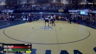 141 lbs Semifinal - Jack Lage, Central Missouri vs Trey Dillow, Central Missouri