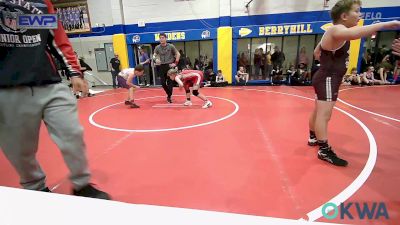 110 lbs Consolation - Caiden Coleman, Mannford Pirate Youth Wrestling vs Evelyn Tillison, Fort Gibson Youth Wrestling