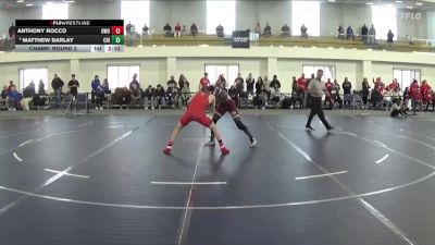 125 lbs Champ. Round 2 - Anthony Rocco, Ohio Wesleyan vs Matthew Barlay, Chicago