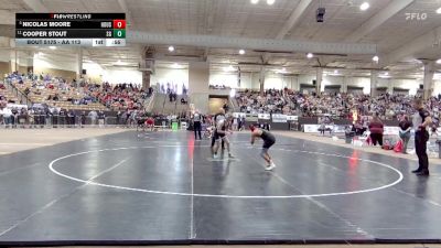 AA 113 lbs Cons. Round 1 - Nicolas Moore, Houston High School vs Cooper Stout, Siegel High School