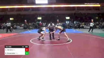 130 lbs Round Of 16 - Christian Herrera, Driller WC vs Rex Shoemaker, PV Bighorns