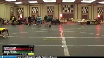 57 lbs Round 2 (8 Team) - Alivia Fowler, Misfits Dark Angles vs Kaylie Osteen, Misfits Red, White,& Blue