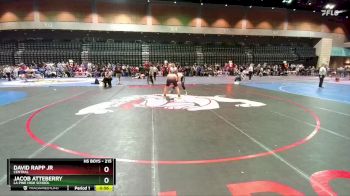 215 lbs Cons. Round 2 - David Rapp Jr, Central vs Jacob Atteberry, La Pine High School