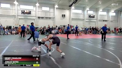 84 lbs Round 6 (10 Team) - Jordan Bates, Ohio Gold 10K vs Henry Craiglow, Bandits