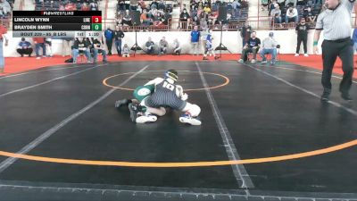 95_B lbs Round Of 32 - Lincoln Wynn, Line Mountain vs Brayden Smith, Connellsville
