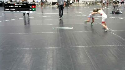 50 lbs 1st Place Match - Kashton Kaylor, Team Aggression vs Cash **Scott, Cowboy Wrestling Club