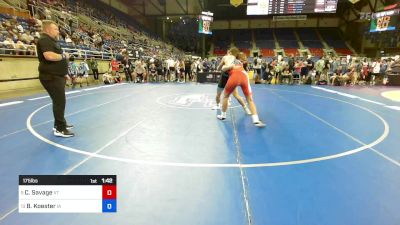 175 lbs Quarters - Cody Savage, VT vs Brayden Koester, IA