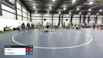 51 kg Prelims - Kingston Cotter, Spartan Combat vs Brycen Arbogast, Va Team Predator (NAT)