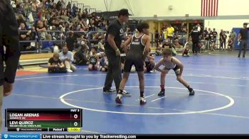 82 lbs Quarterfinal - Levi Quiroz, Rough House Wrestling vs Logan Arenas, Hawkeye WC