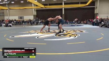 285 lbs Champ. Round 1 - Francesco Borsellino, West Liberty vs Seth Phillips, Thiel