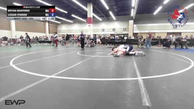 285 lbs Quarterfinal - Bryan Martinez, Militia Trained Mat Club vs Logan O'Brien, Hill Country Wildcats Wrestling Club
