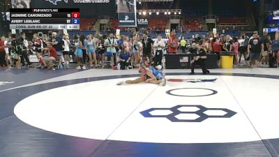 110 lbs Cons. Sub-rd Of 32 - Jasmine Canonizado, Virginia vs Avery LeBlanc, Wyoming