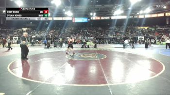 157 lbs Champ. Round 2 - Colt Dean, Melba vs Dylan Jones, Mountain View, Oregon