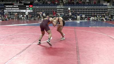 157 lbs 3rd Place - Anthony White, Rutgers vs Mason Shrader, Central Michigan