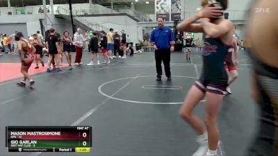 84 lbs Round 9 (10 Team) - Gio Garlan, Grit Mat Club vs Mason Mastrosimone, GPS