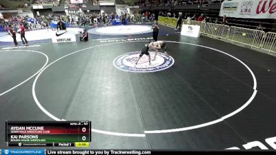 92 lbs Cons. Round 2 - Kai Parsons, Rough House Wrestling vs Aydan McCune, Sunnyvale Wrestling Club