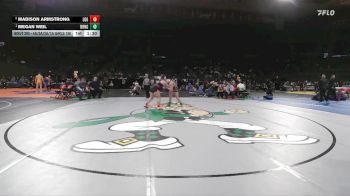 4A/3A/2A/1A Girls 190 1st Place Match - Megan Weil, Burns Girls vs Madison Armstrong, La Grande Girls