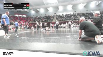 43 lbs Consolation - Tyler Korb, Vinita Kids Wrestling vs Brooks Crain, Keystone Kids Wrestling Club