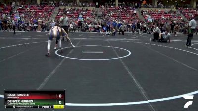 105 lbs Champ. Round 2 - Gage Grizzle, Renegades vs Denver Hughes, Columbus Wrestling Club