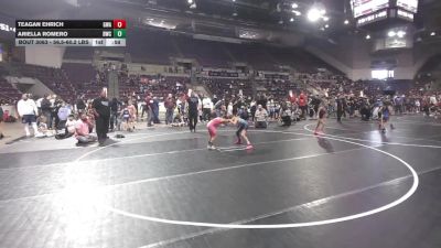 63.7-67 lbs Semis - Ariella Romero, Duran Wrestling Club vs Teagan Ehrich, Gladiator Wrestling Academy