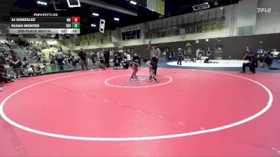 86 lbs 3rd Place Match - Aj Gonzalez, Monster Garage vs Elijah Montes, 951 WRESTLING CLUB