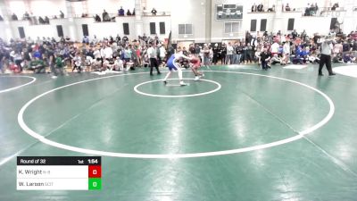 165 lbs Round Of 32 - Kionnaje Wright, New Bedford vs Will Larson, Scituate