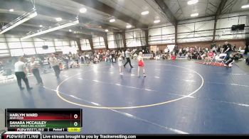 77 lbs 1st Place Match - Harlym Ward, Bear River vs Sahara McCauley, Aviator Wrestling Academy