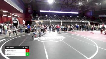 54 lbs Consi Of 8 #2 - Kye Camino, Douglas Wrestling Club vs Owen Elliott, Natrona Colts WC